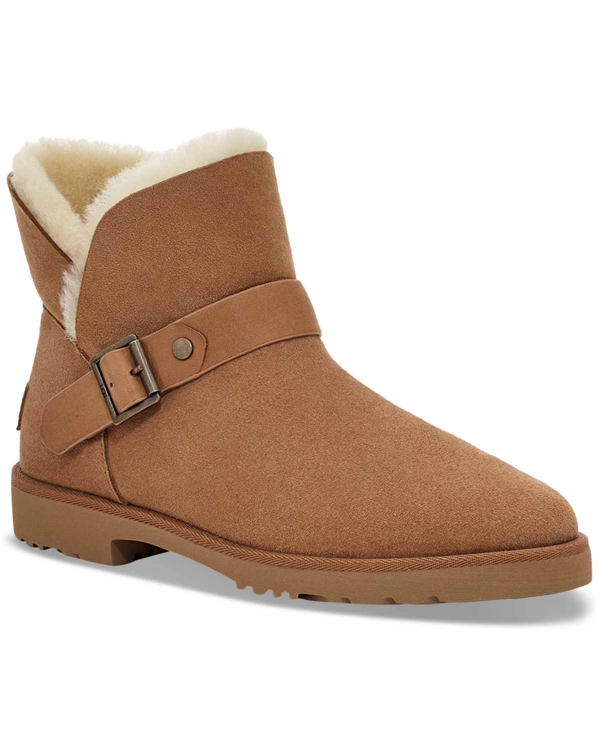 UGG WOMEN'S ROMELY SHORT BUCKLED BOOTIES