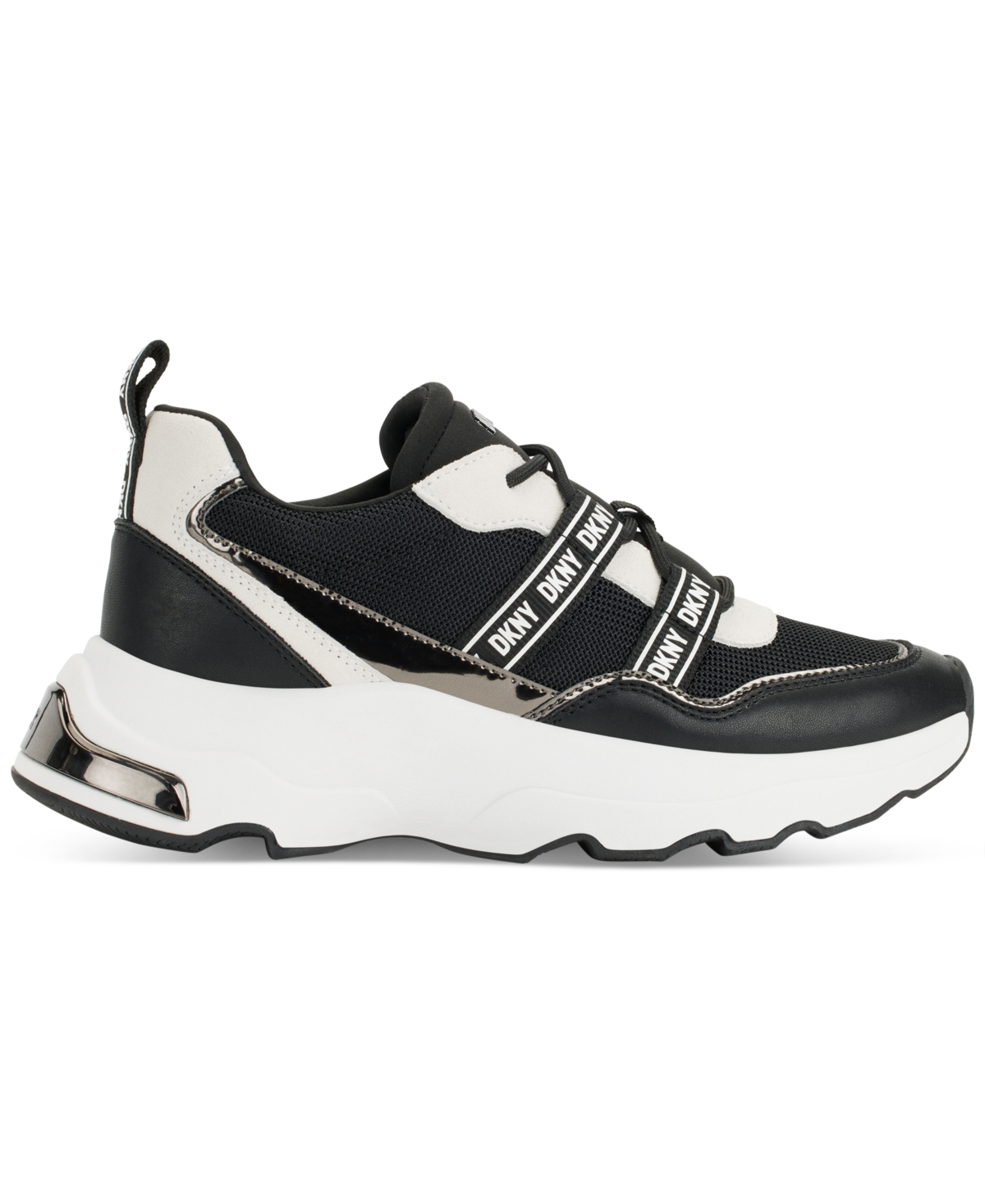 Dkny Women's Justine Lace-Up Slip-On Sneakers - Pebble Combo