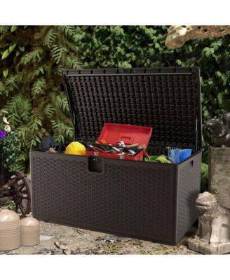 Patio Deck Box Outdoor Waterproof Storage Container for Tools Toys