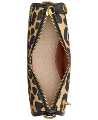 COACH Leopard Printed Mini Leather Swinger 20 - Macy's