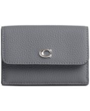 Heather grey coach wallet outlet