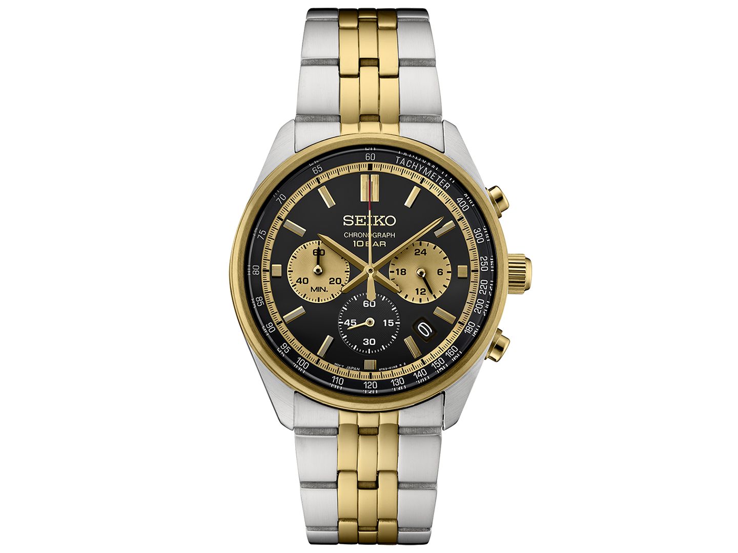 Мужские часы Seiko Chronograph Essentials Two-Tone Stainless Steel Bracelet Watch 42mm — фото 1