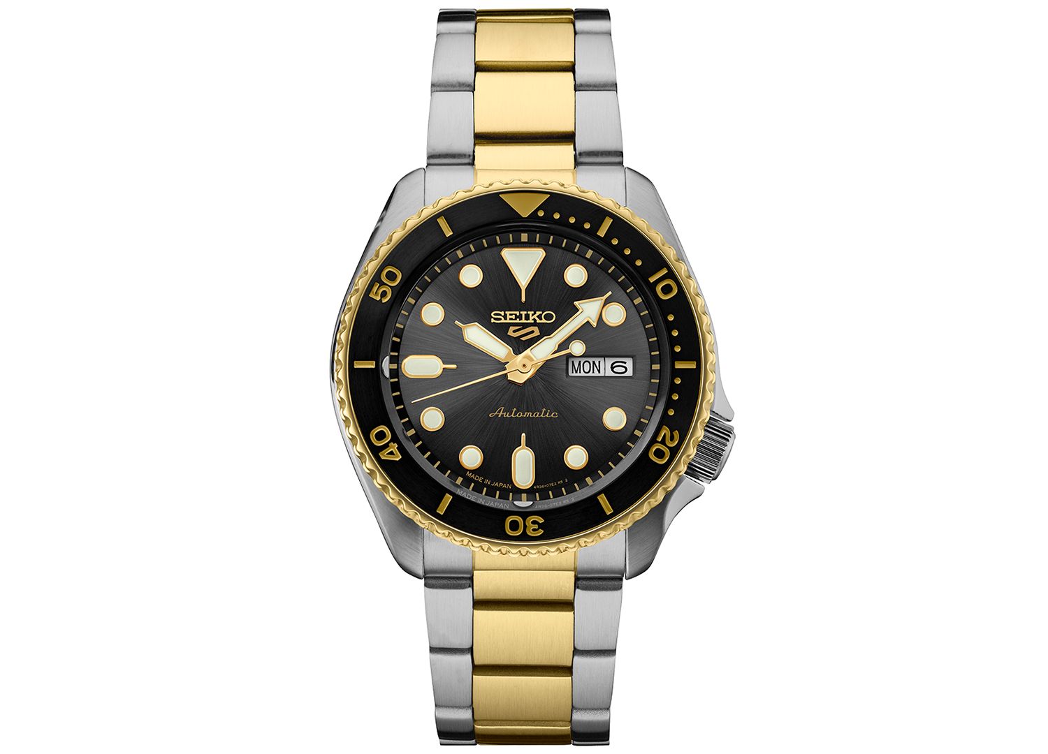 Men's Automatic 5 Sports Two-Tone Stainless Steel Bracelet Watch 43mm