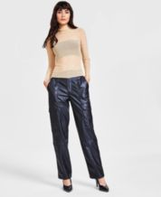 Black Pleather Pants Macy s