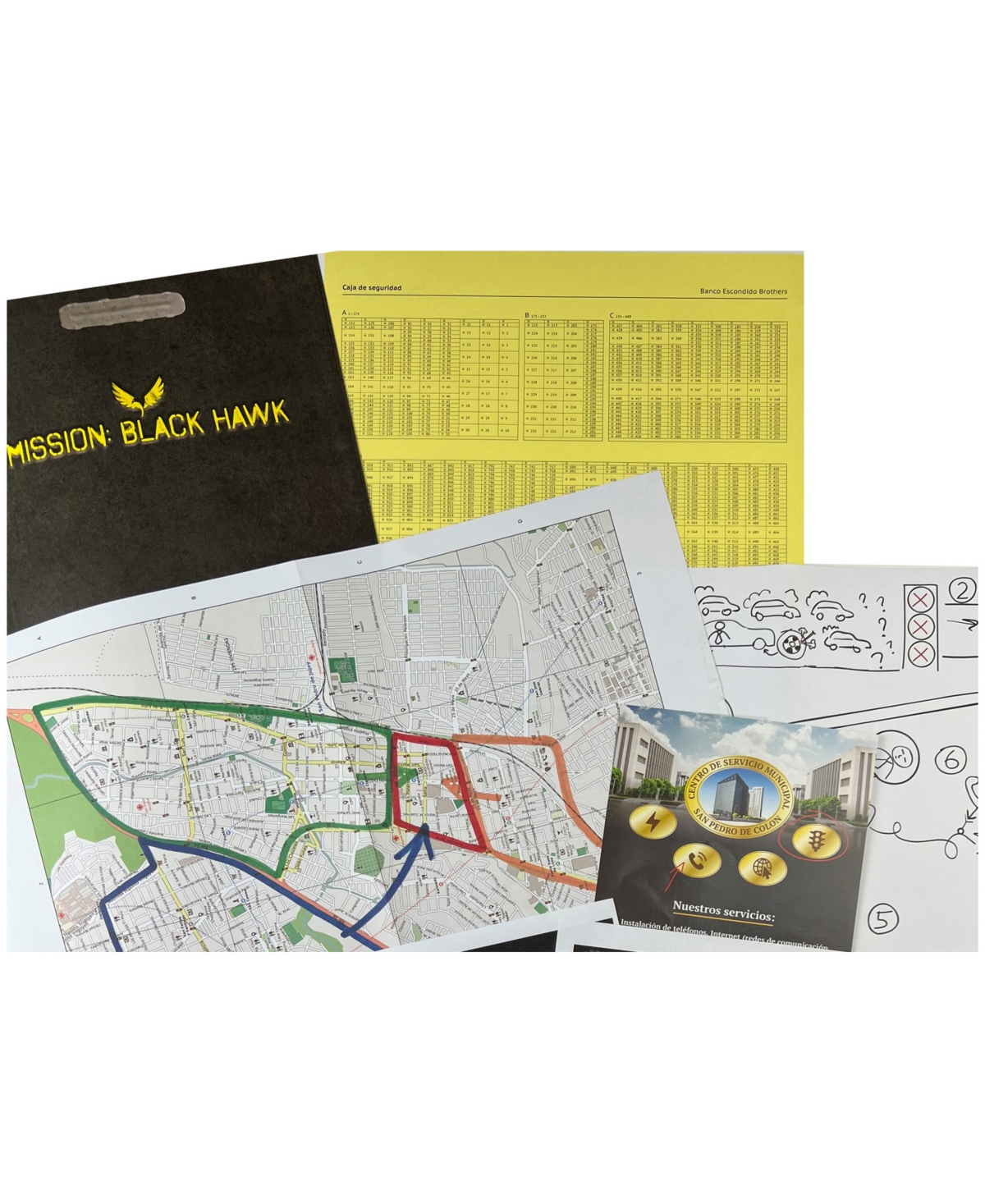 University Games Murder Mystery Party Case Files Black Hawk Live Mission Game In No Color