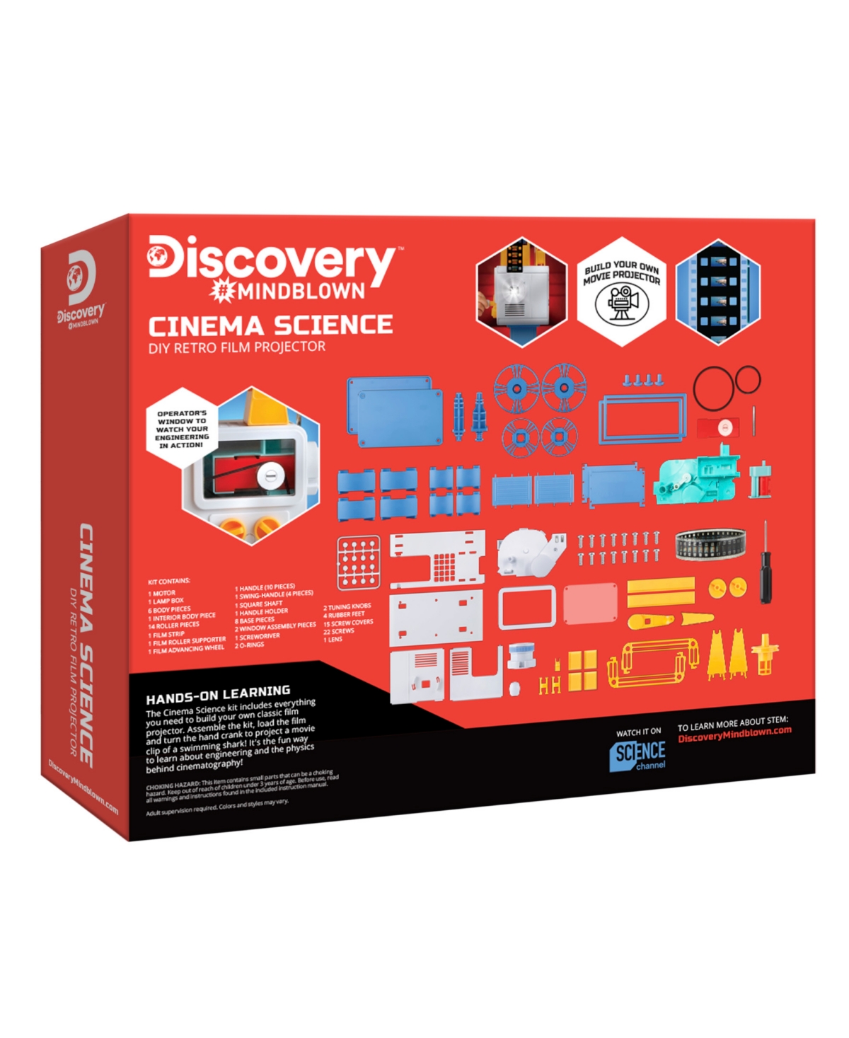 Discovery Mindblown Cinema Science Diy 83 Pieces Retro-like Film Projector, Created For Macy's In Open Miscellaneous