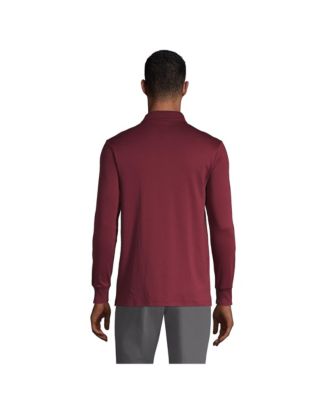 Men's Long Sleeve Cotton Supima Polo Shirt with Pocket
