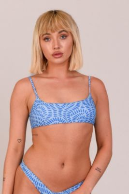Women's Moroccan Dream Lace up Crop Bikini Top