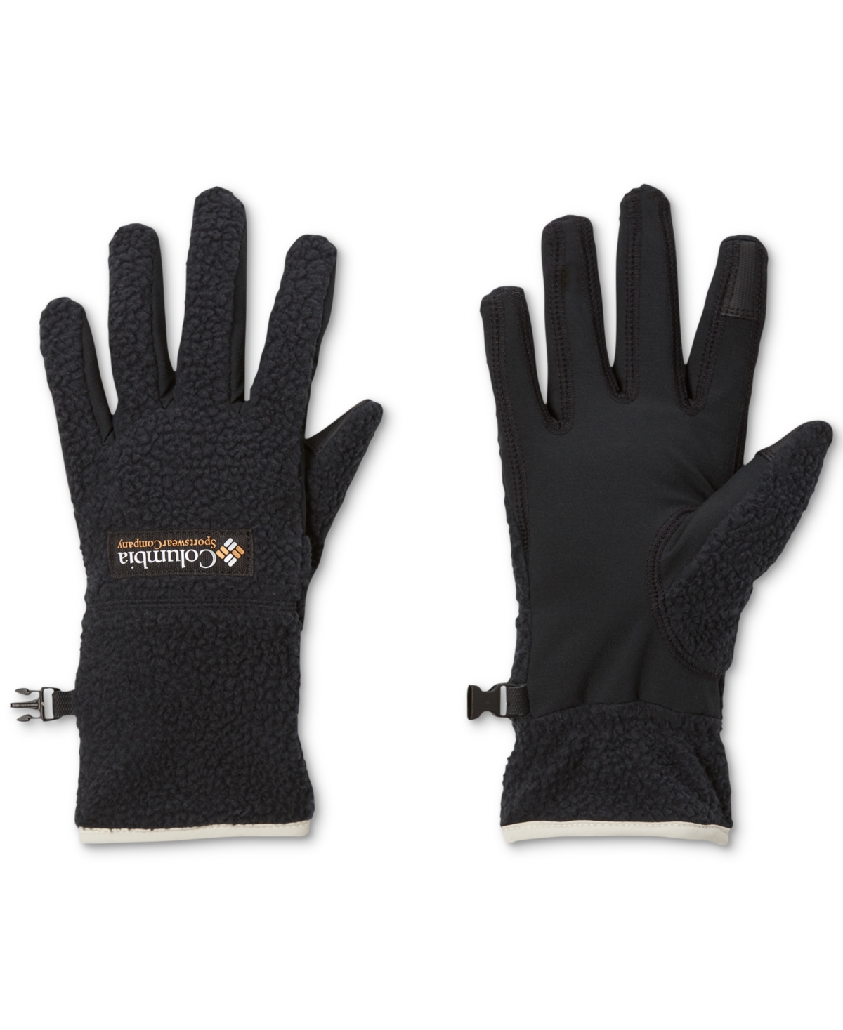 Women's Helvetia Faux-Sherpa Gloves - Black