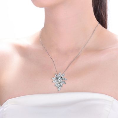 Sterling Silver Bursting Star Design Pendant