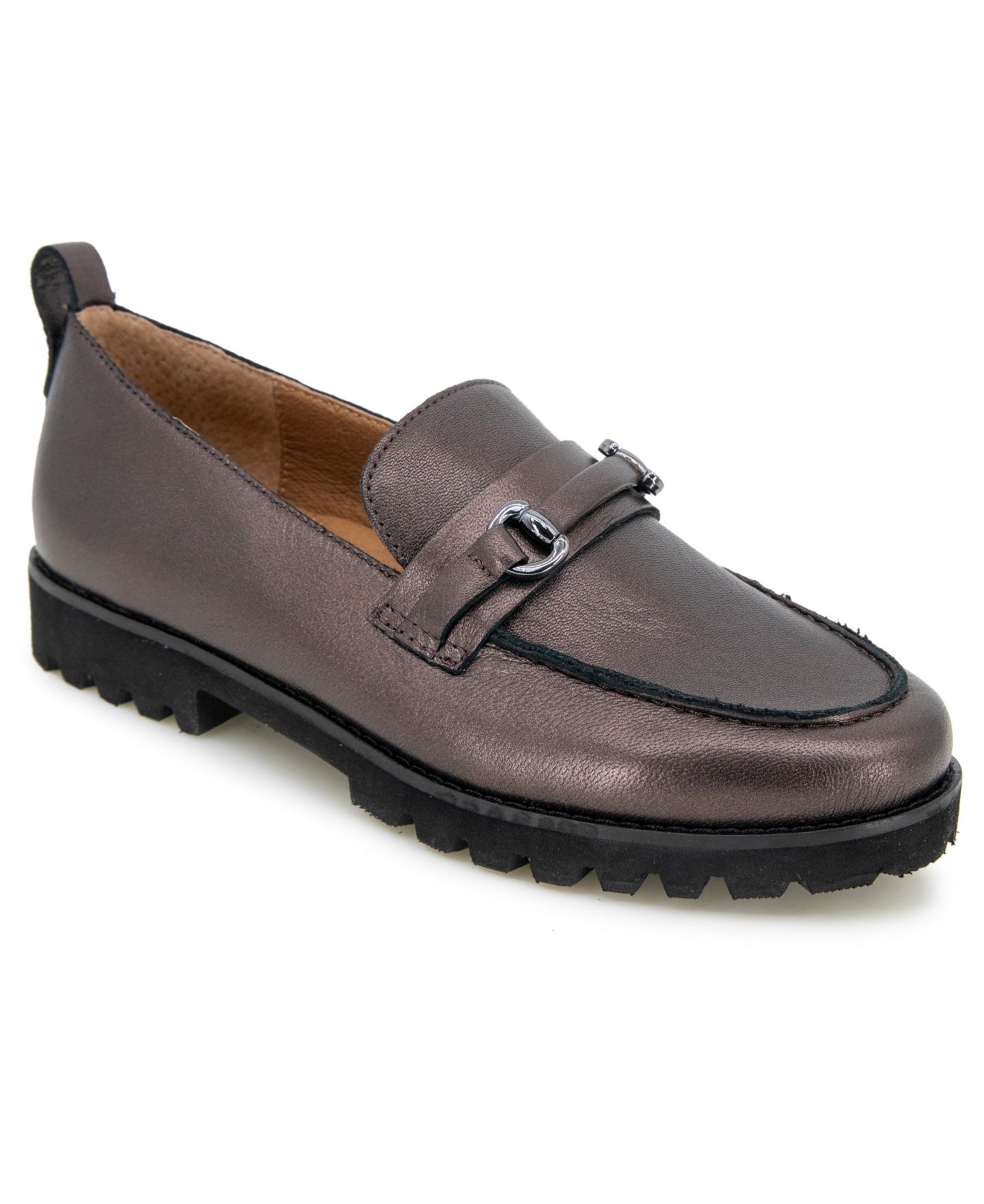 Женские туфли Gentle Souls Emily Flat Heel Loafer, цвет: Бронзовый — фото 1