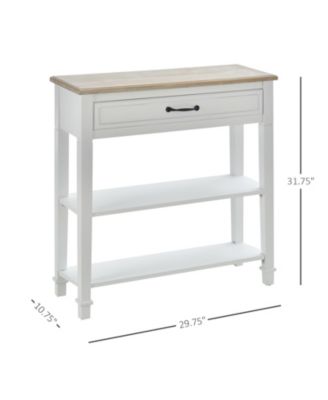 Modern Style Console Table Sofa Side Desk with Drawer for Entryway,