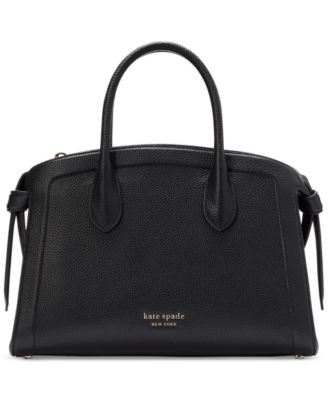 kate spade new york - Knott Pebbled Leather Small Zip Top Satchel