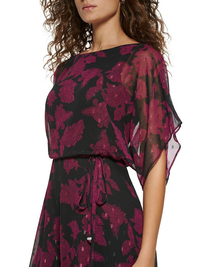 Jessica Howard Women's Printed Dolman-Sleeve Dress - Macy's