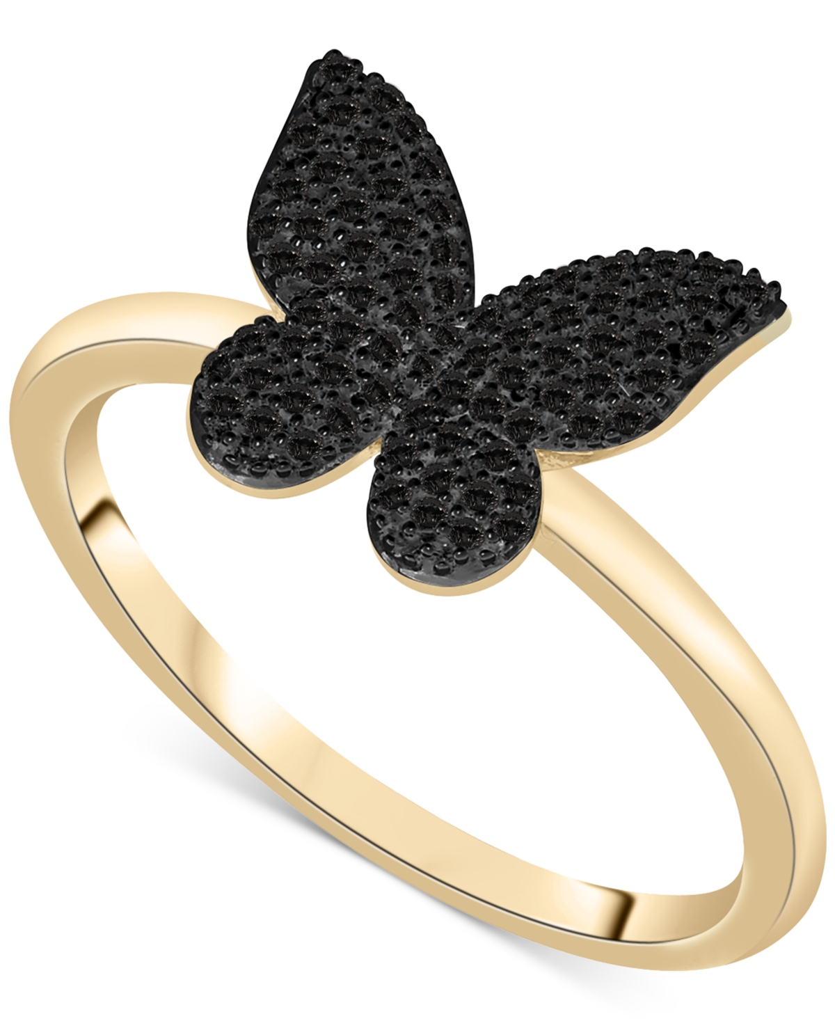 Wrapped Diamond Butterfly Ring (1/6 Ct. T.w.) In 14k Gold, Created For Macy's (also Available In Bla In Black Diamond