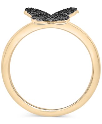 Diamond Butterfly Ring (1/6 ct. t.w.) in 14k Gold, Created for Macy's (Also Available in Black Diamond)