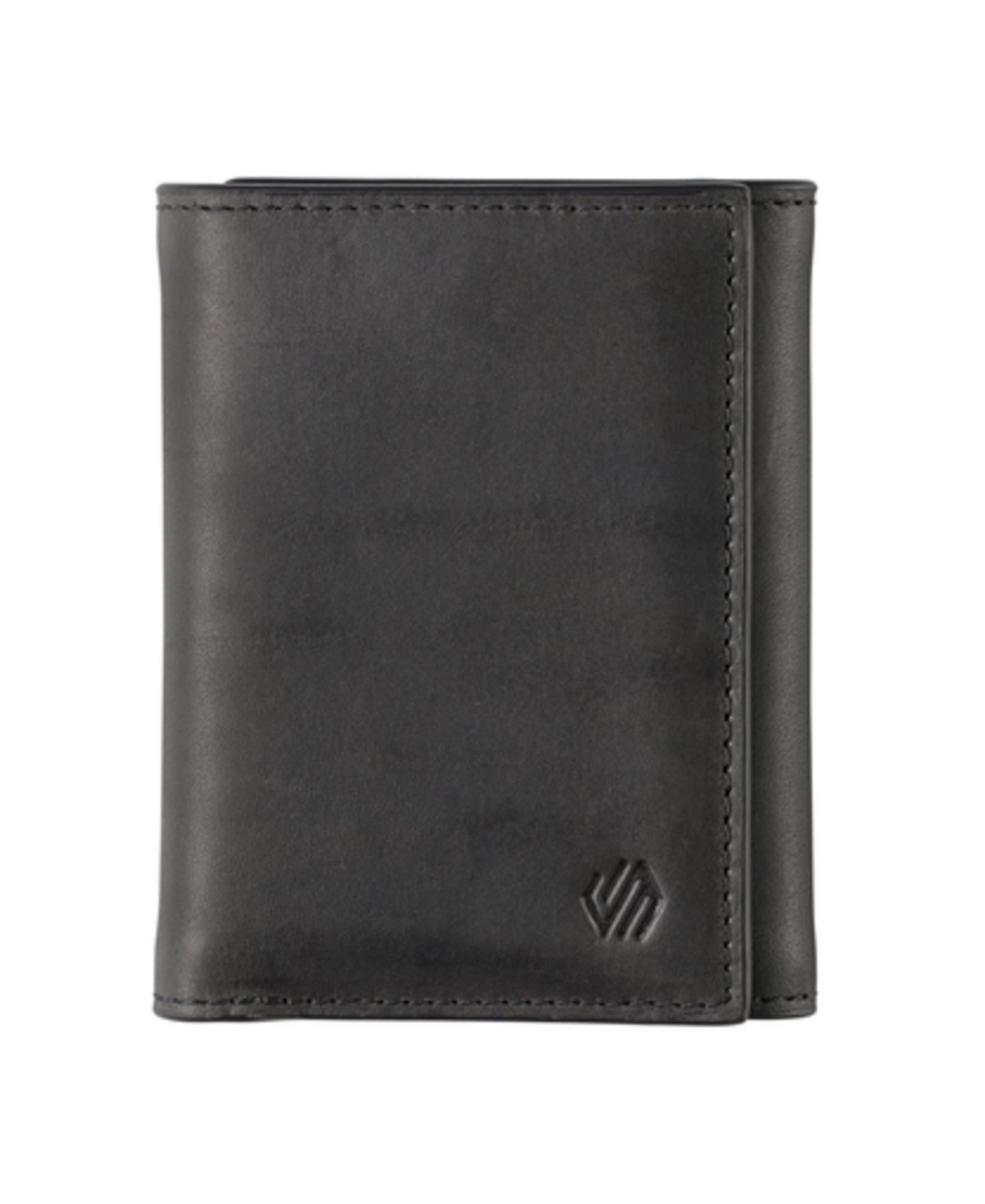 Мужской кошелёк Johnston & Murphy Rhodes Trifold Wallet, цвет: Чёрный кожаный — фото 1