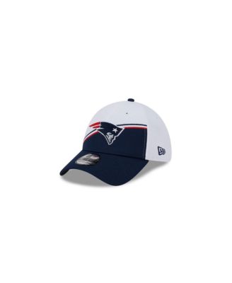 Men's White, Navy New England Patriots 2023 NFL Sideline 39THIRTY Flex Hat