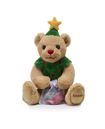 Godiva Limited Edition 2023 Holiday Plush Bear with 6 Pieces of