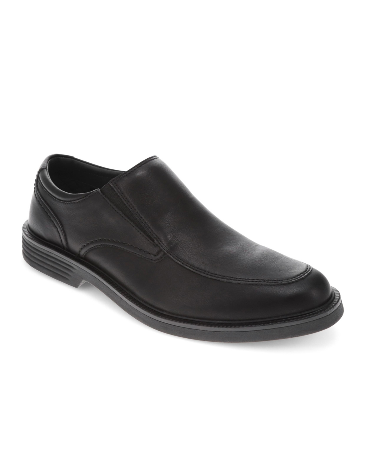 Dockers Men's Turner Faux Leather Slip Resistant Casual Loafers In Black