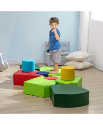 10-Piece Rearrangeable Foam Play Set for Creativity and Shape Discovery, Baby Soft Play Equipment with Easy-to-Clean Surface, Toddler Educational Toy for 18 Month Old Girls & Boys