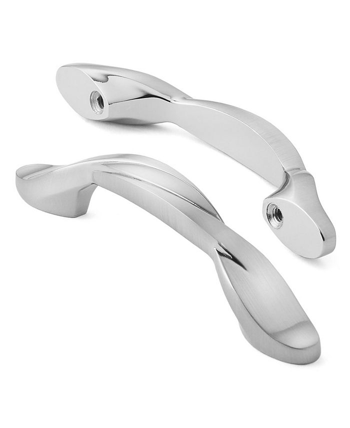 Cauldham 25 Pack Solid Braided Kitchen Pulls Handles (3" Hole