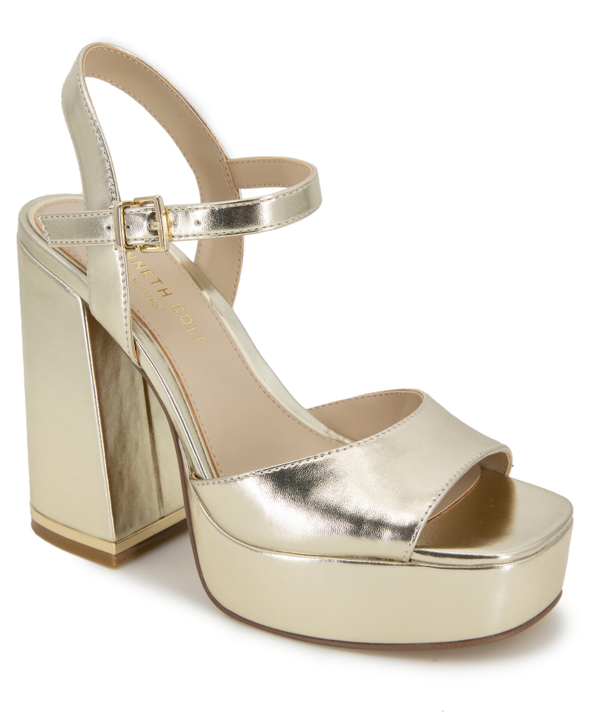 Women's Dolly Platform Block Heel Sandals - Light Gold