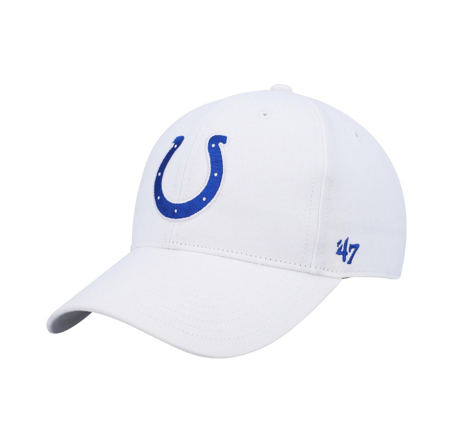 Big Boys and Girls White Indianapolis Colts Secondary MVP Adjustable Hat