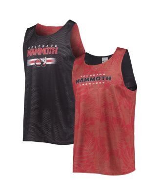 Men's Red, Black Colorado Mammoth Reversible Mesh Tank Top