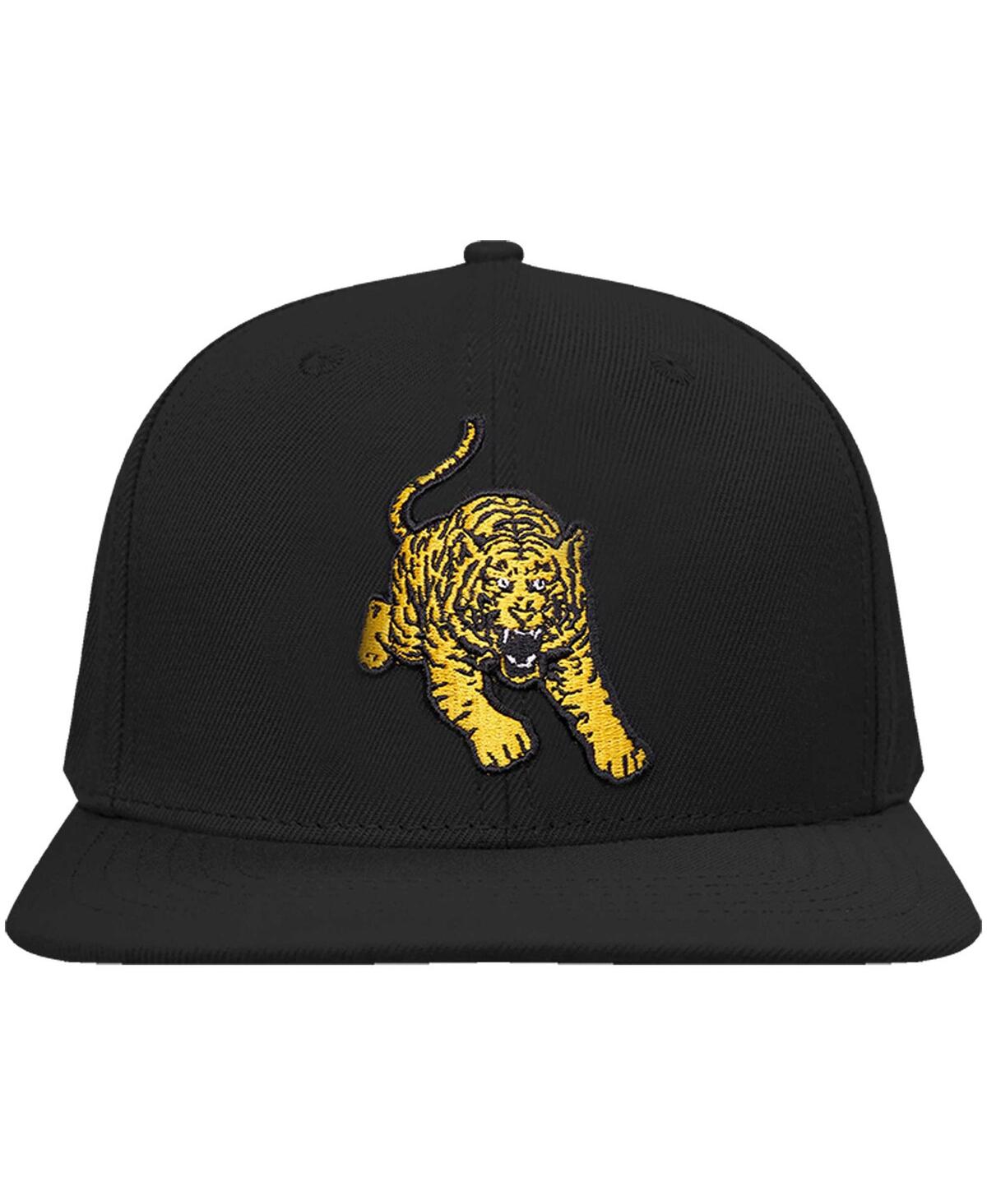 Men's Pro StandardTuskegee Golden Tigers Arch Over Logo Evergreen Snapback Hat - Black