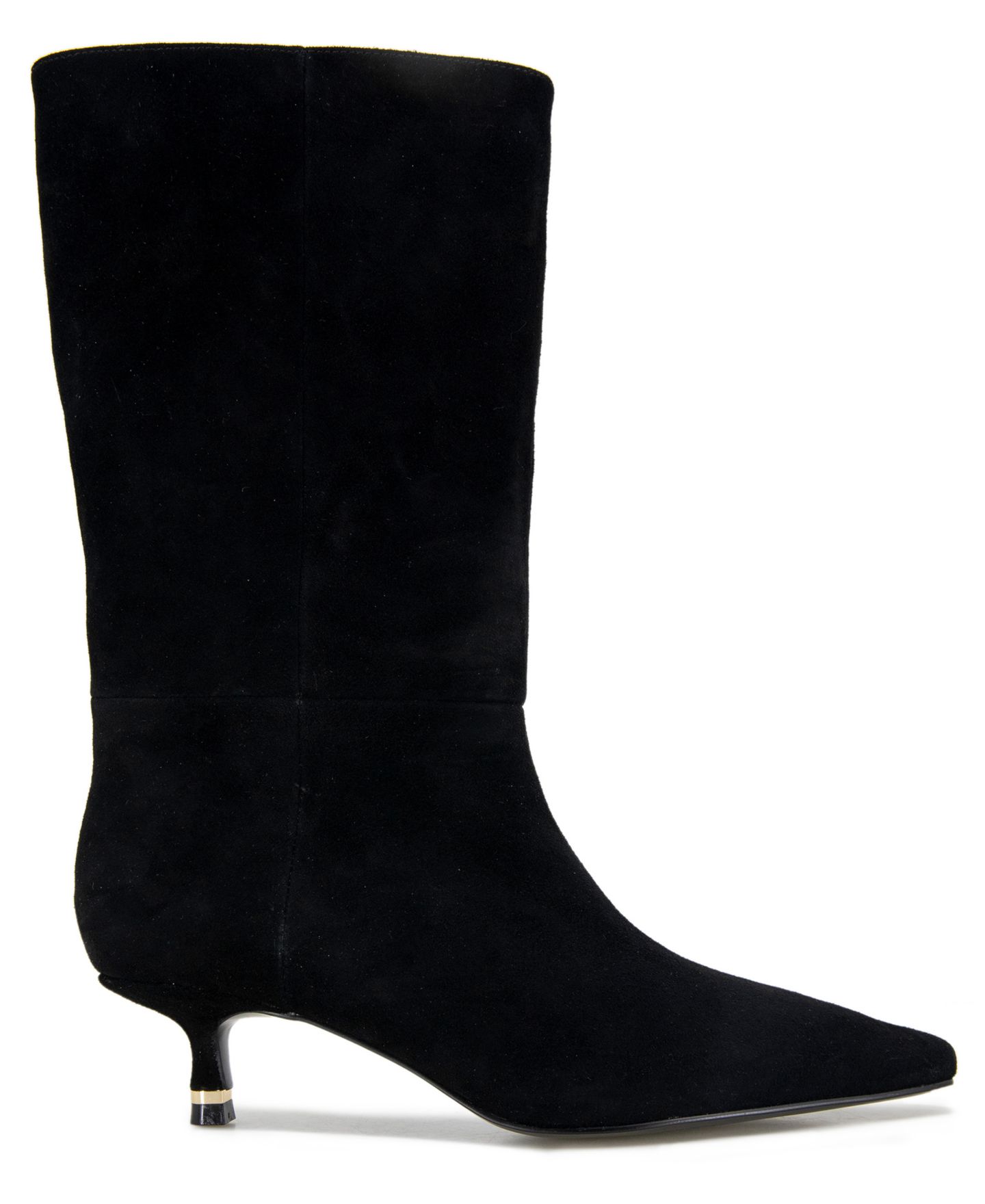 Женские ботинки Kenneth Cole New York Meryl Kitten Heel, цвет: Чёрный замшевый — фото 2