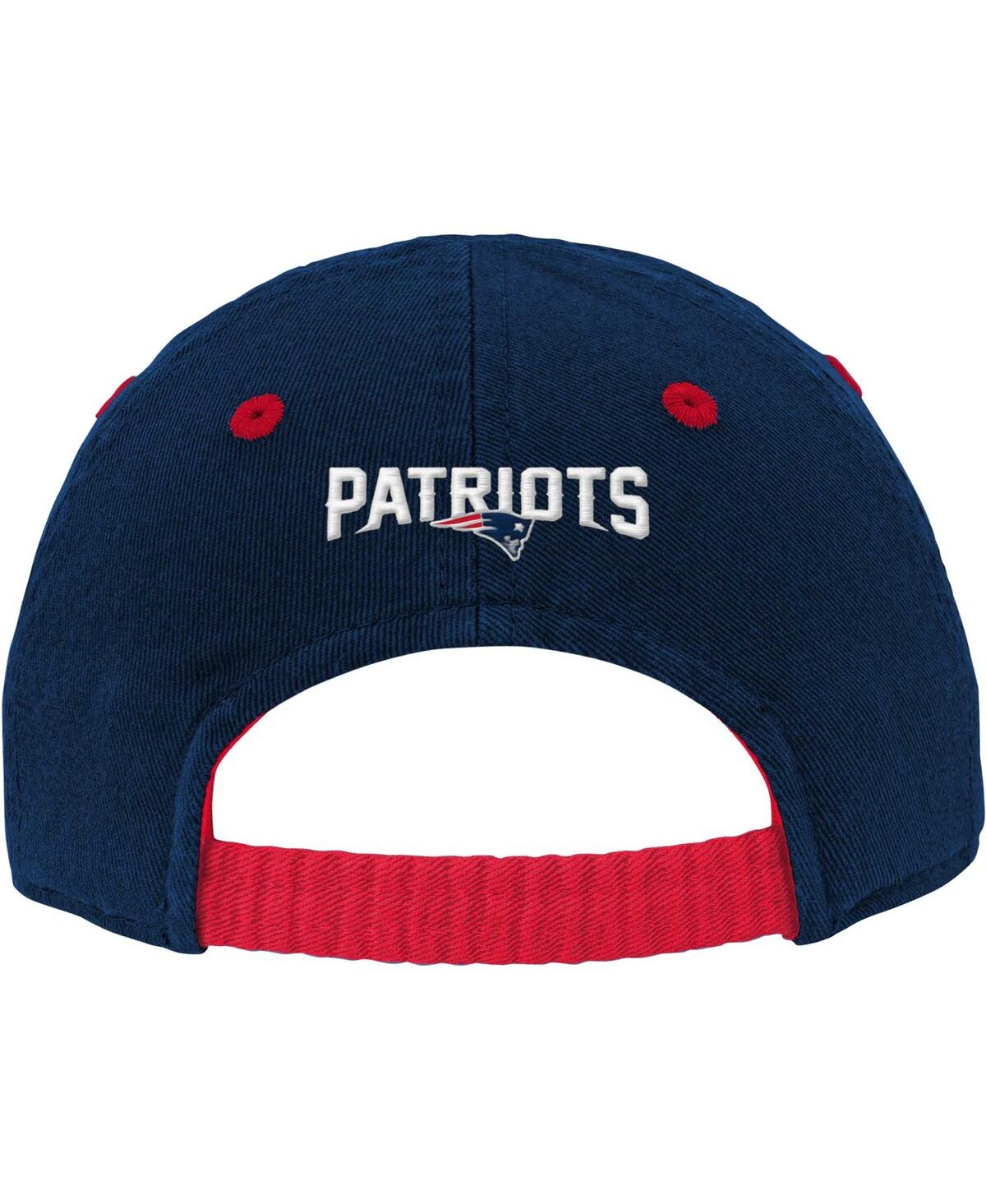 Outerstuff Infant Boys And Girls Navy New England Patriots Team Slouch Flex Hat In Navy
