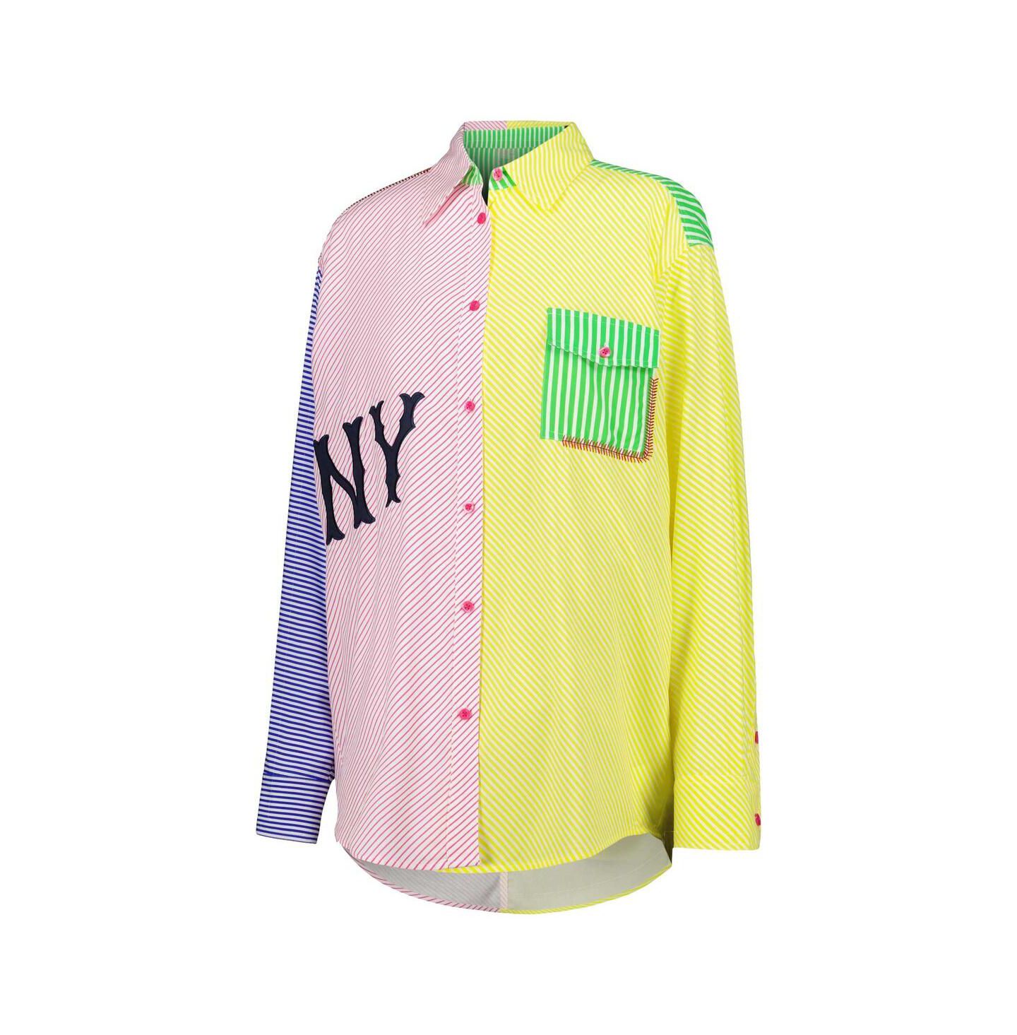 Женская рубашка Terez Red, Yellow New York Yankees Button-Up — фото 3