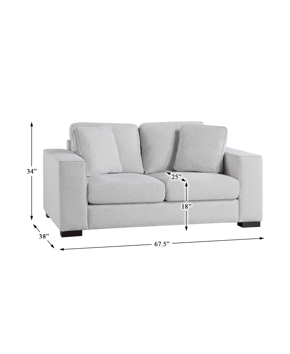 White Label Palmer Love Seat
