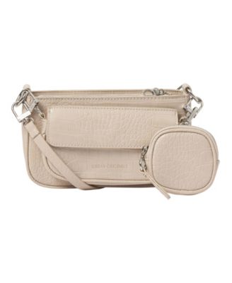 A Little Crazy Croc-effect Faux Leather Crossbody Bag