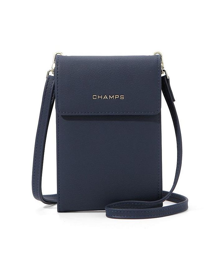 CHAMPS Ladies Faux Leather RFID Blocking Smartphone Bag - Macy's