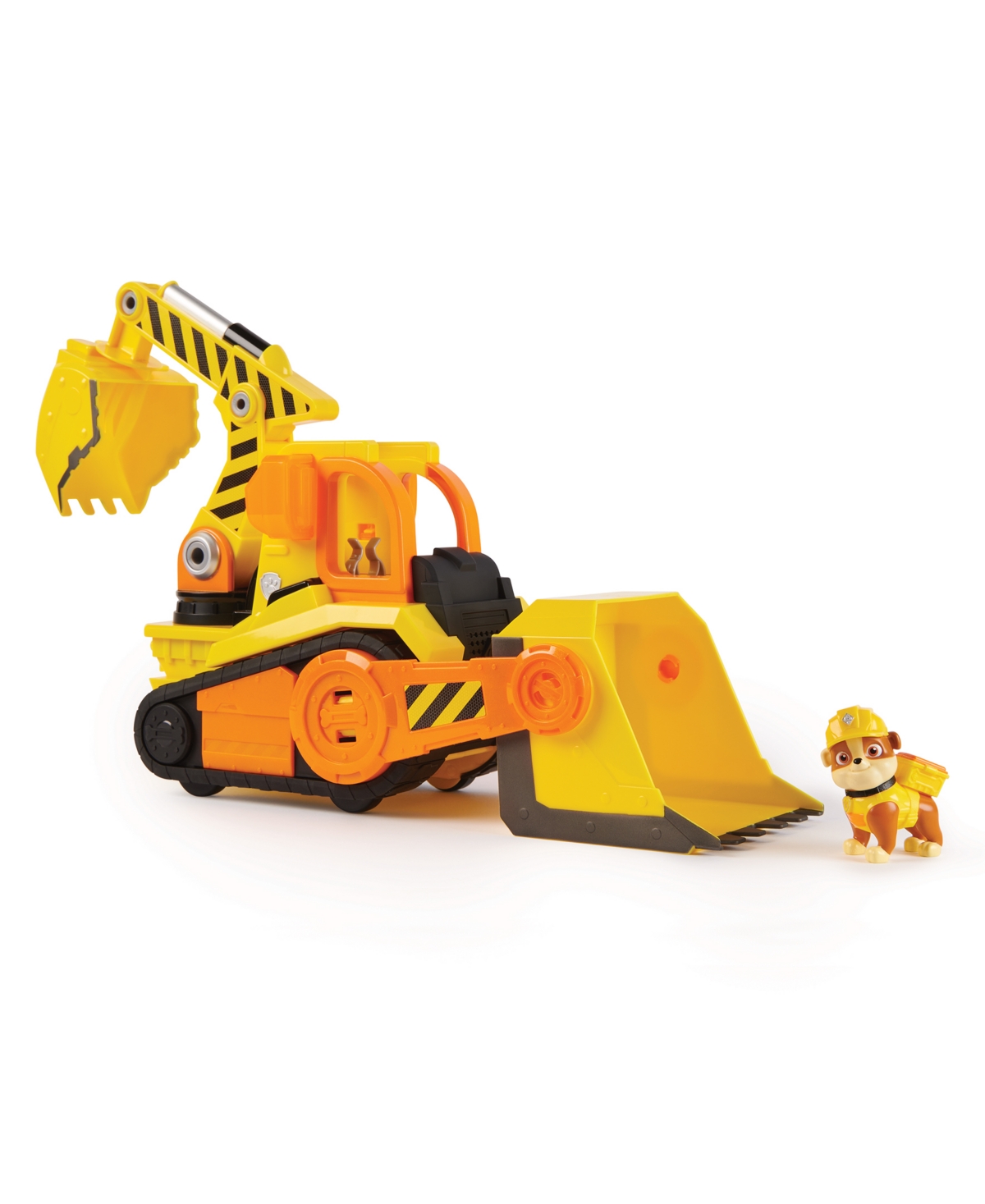 Rubble & Crew Kids' , Bark Yard Deluxe Bulldozer Construction Truck Toy With Lights In Multi-color