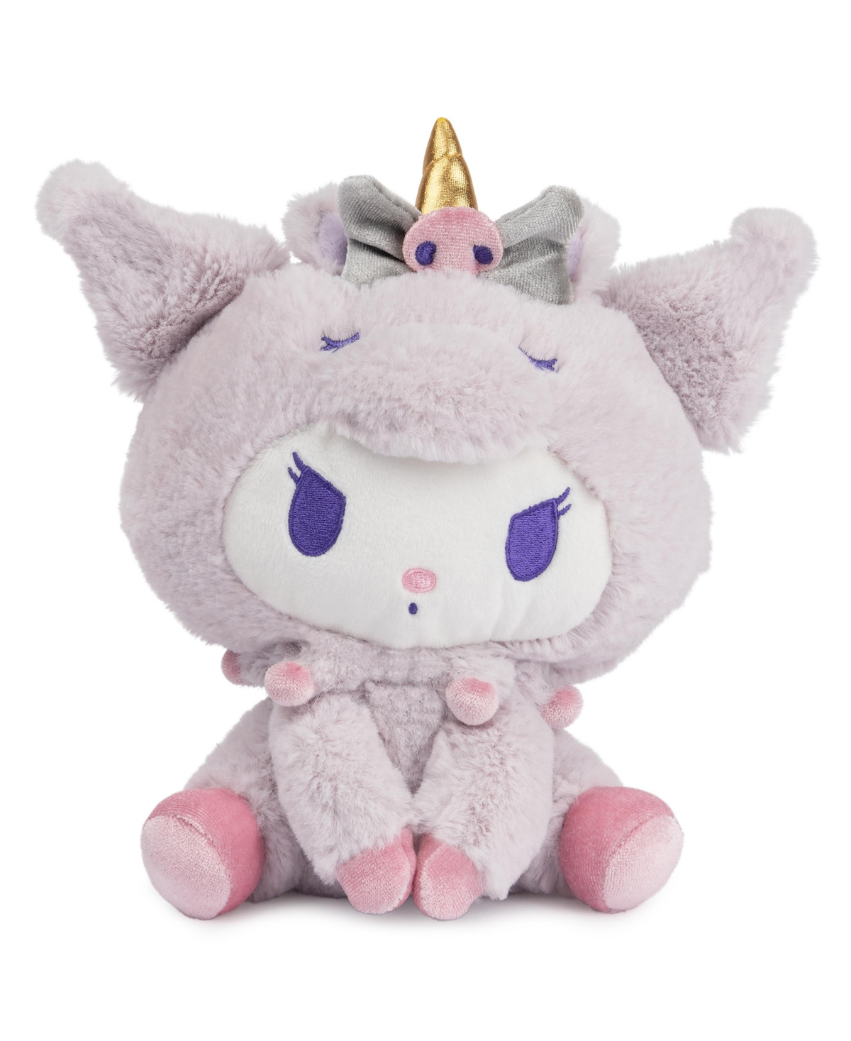 Hello Kitty Kuromi Unicorn Plush Toy, Premium Stuffed Animal, 6" In Multi-color
