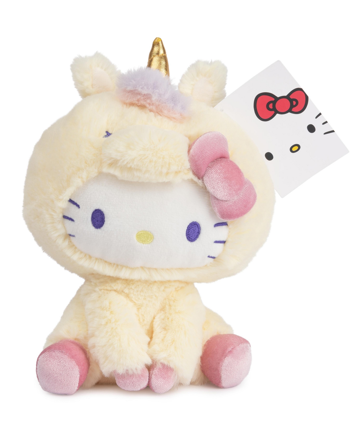 Hello Kitty Unicorn Plush Toy, Premium Stuffed Animal, 6" In Multi-color
