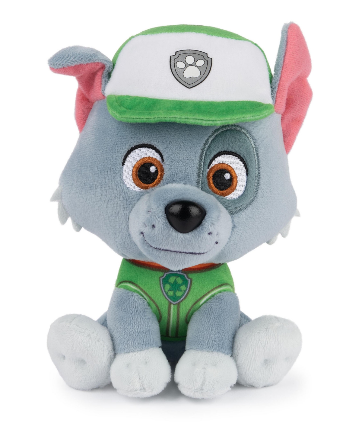 Paw Patrol Kids' Rocky In Signature Recycling Uniform Plush Toy In Multi-color