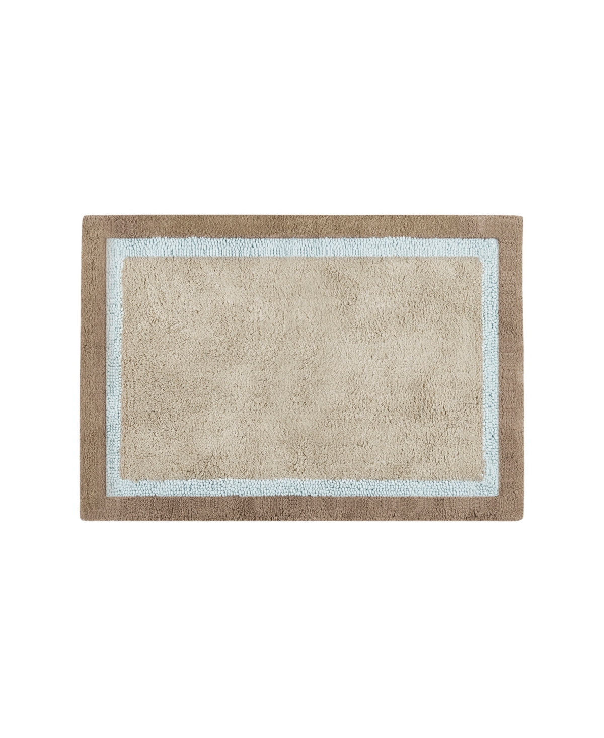 Madison Park Amherst Cotton Bath Rug, Blue