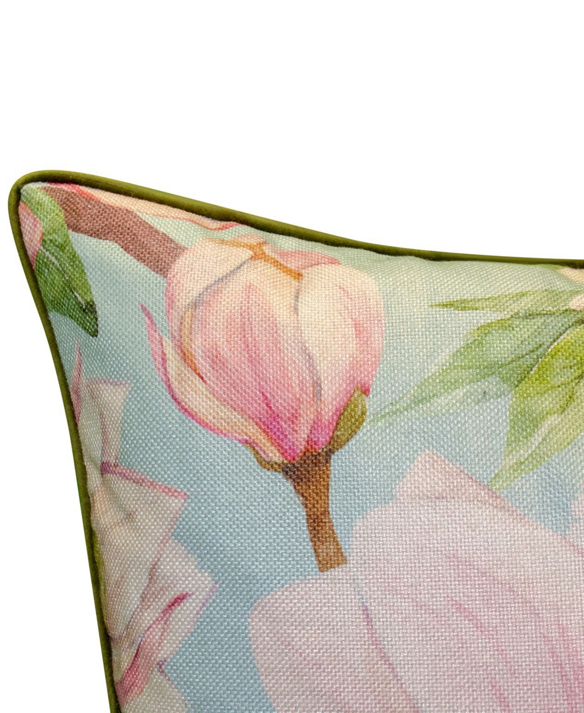 Nybg Watercolor Magnolia Print Decorative Pillow, 20