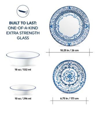 Portofino 16 Pc. Dinnerware Set, Service for 4