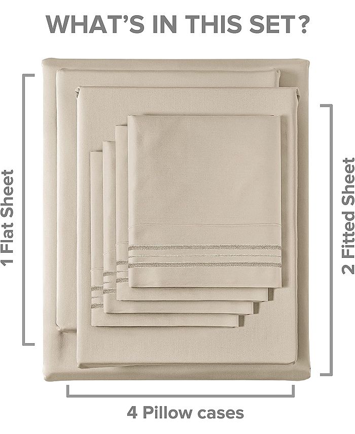 CGK Unlimited Microfiber Sheet Set 18" 24" Inch Extra Deep Pocket