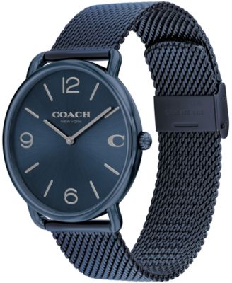 Unisex Elliot Blue Stainless Steel Mesh Bracelet Watch 41mm