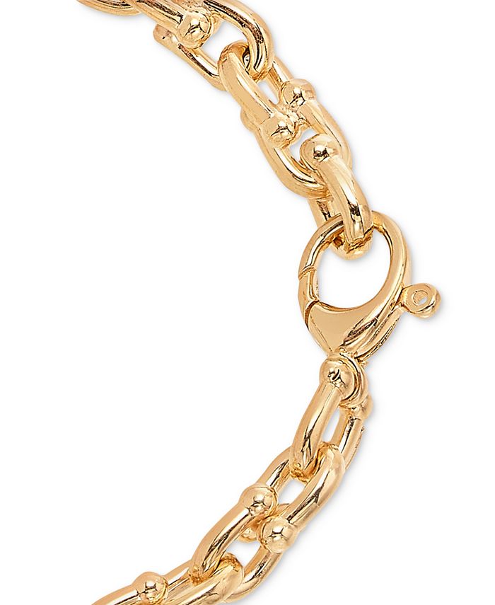 Macy's Diamond Bar Horseshoe Link 18" Collar Necklace (5/8 ct. t.w.) in