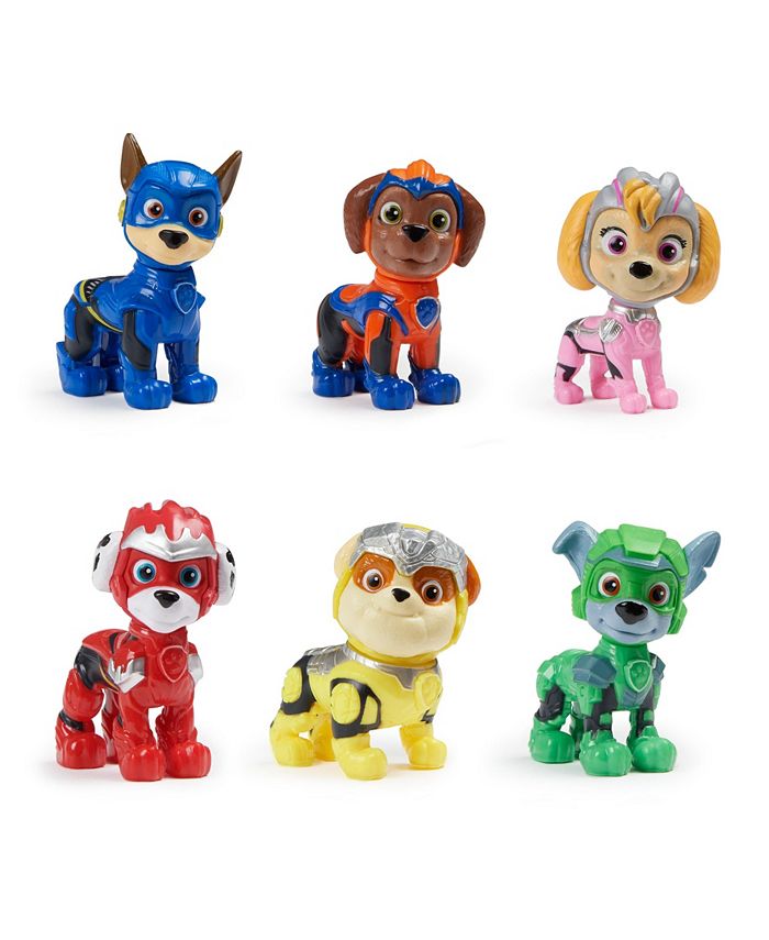 Paw Patrol The Mighty Toy Figures Gift Pack With 6 Collectible Action Kids Toys For Boys And Girls Ages 3 Up Macy S