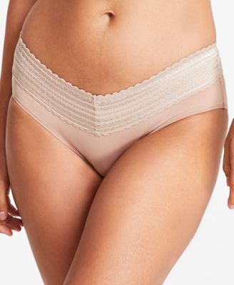 Warners's Women's Dig-Free Comfort Waist with Lace Microfiber Hipster 5609