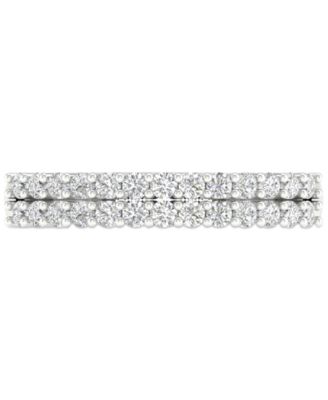 Diamond Double Row Anniversary Band (1/2 ct. t.w.) in 14k White Gold