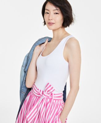 On 34th - Women's Scoop-Neck Sleeveless Longline Tank Top